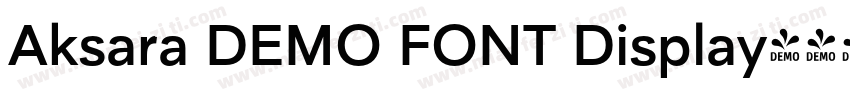 Aksara DEMO FONT Display字体转换
